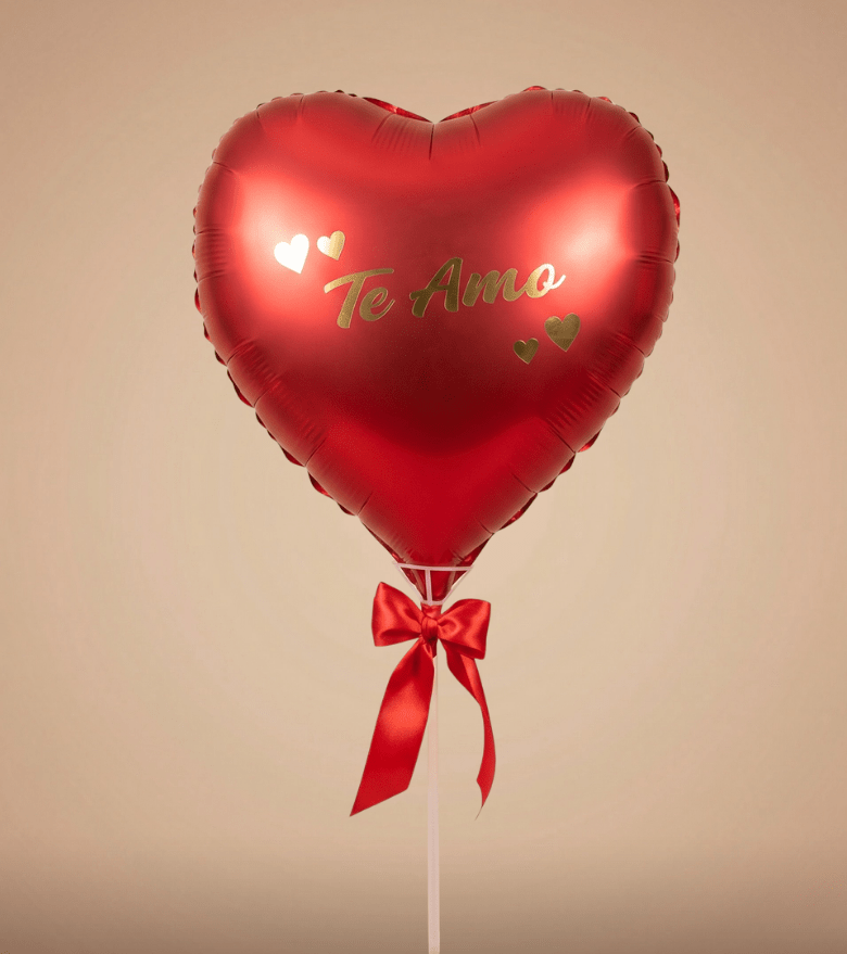 Globo Corazón Rojo "Te Amo"