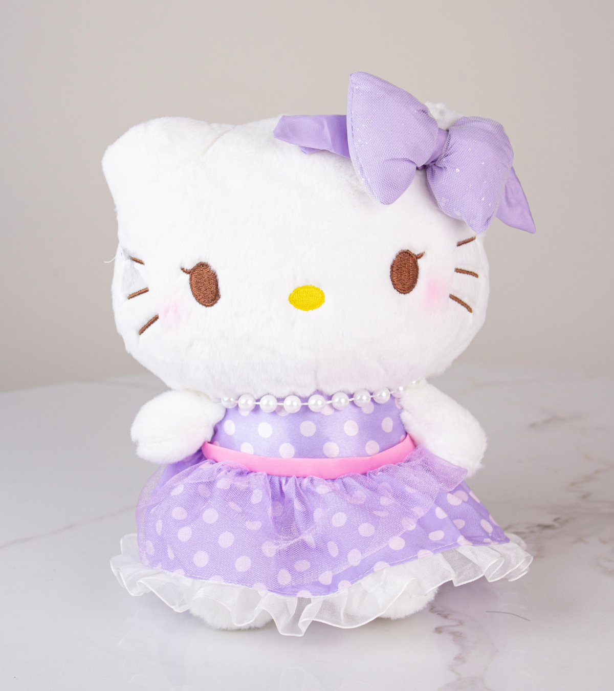 Peluche Hello Kitty con Vestido Lila