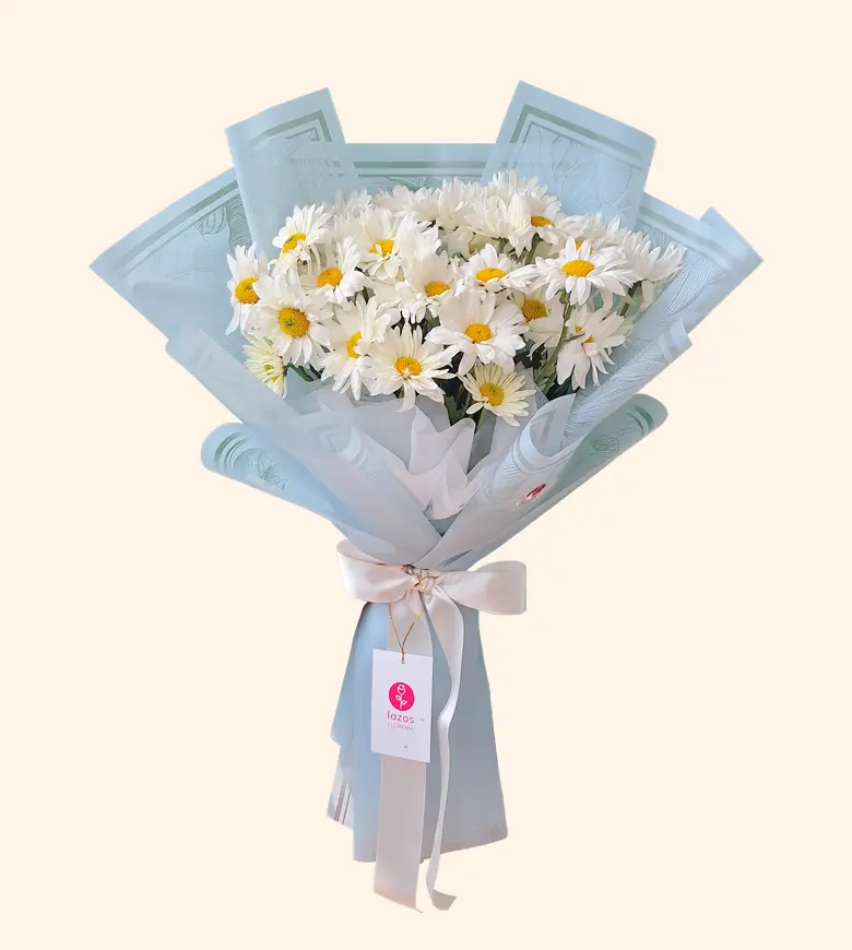 Ramo de Margaritas Blancas LAZOS FLORERIA