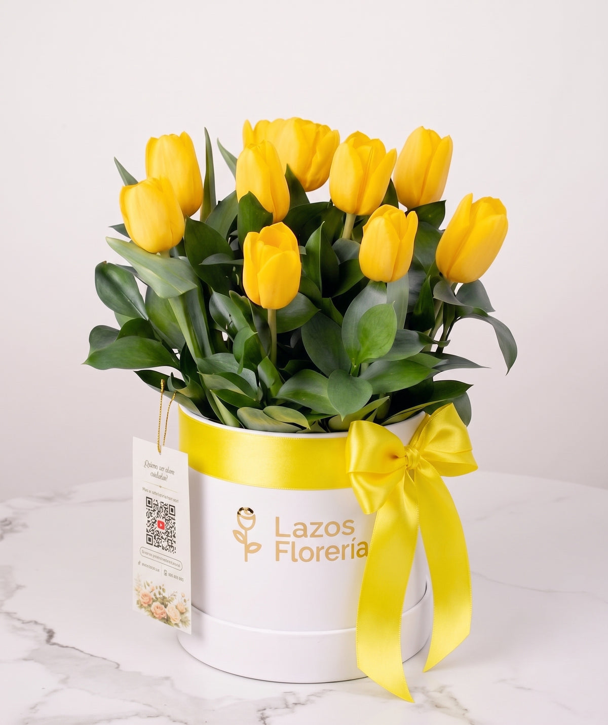 Resplandor Dorado 10 Tulipanes Amarillos