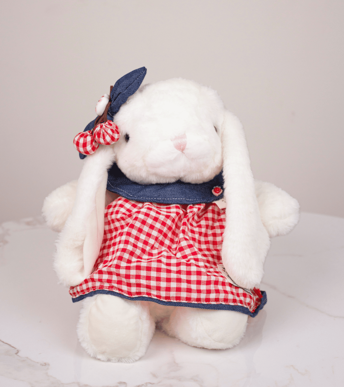 Peluche Conejita Coqueta Blanca