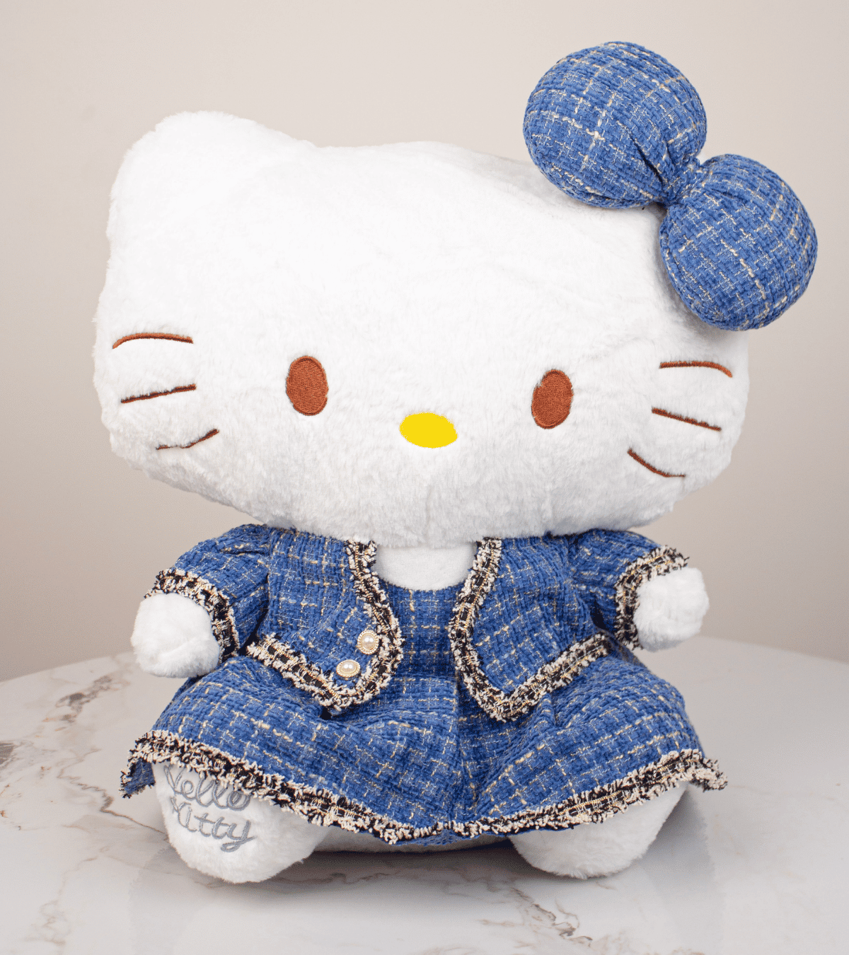 Peluche Hello Kitty Traje Azul Grande