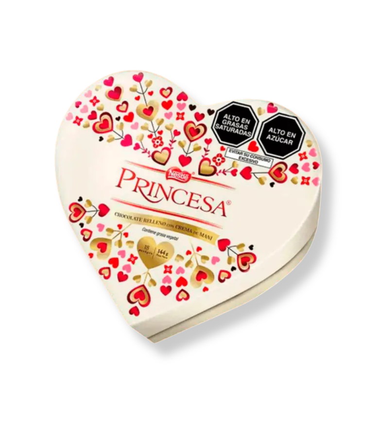 Chocolate Princesa Corazón 144g