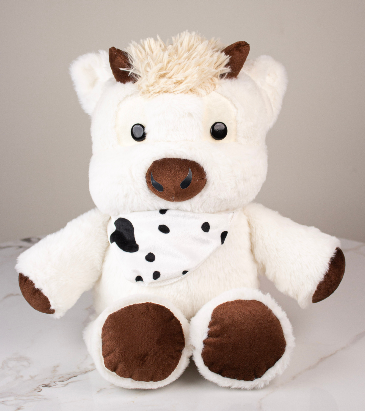 Peluche Vaquita Que Corre Blanca