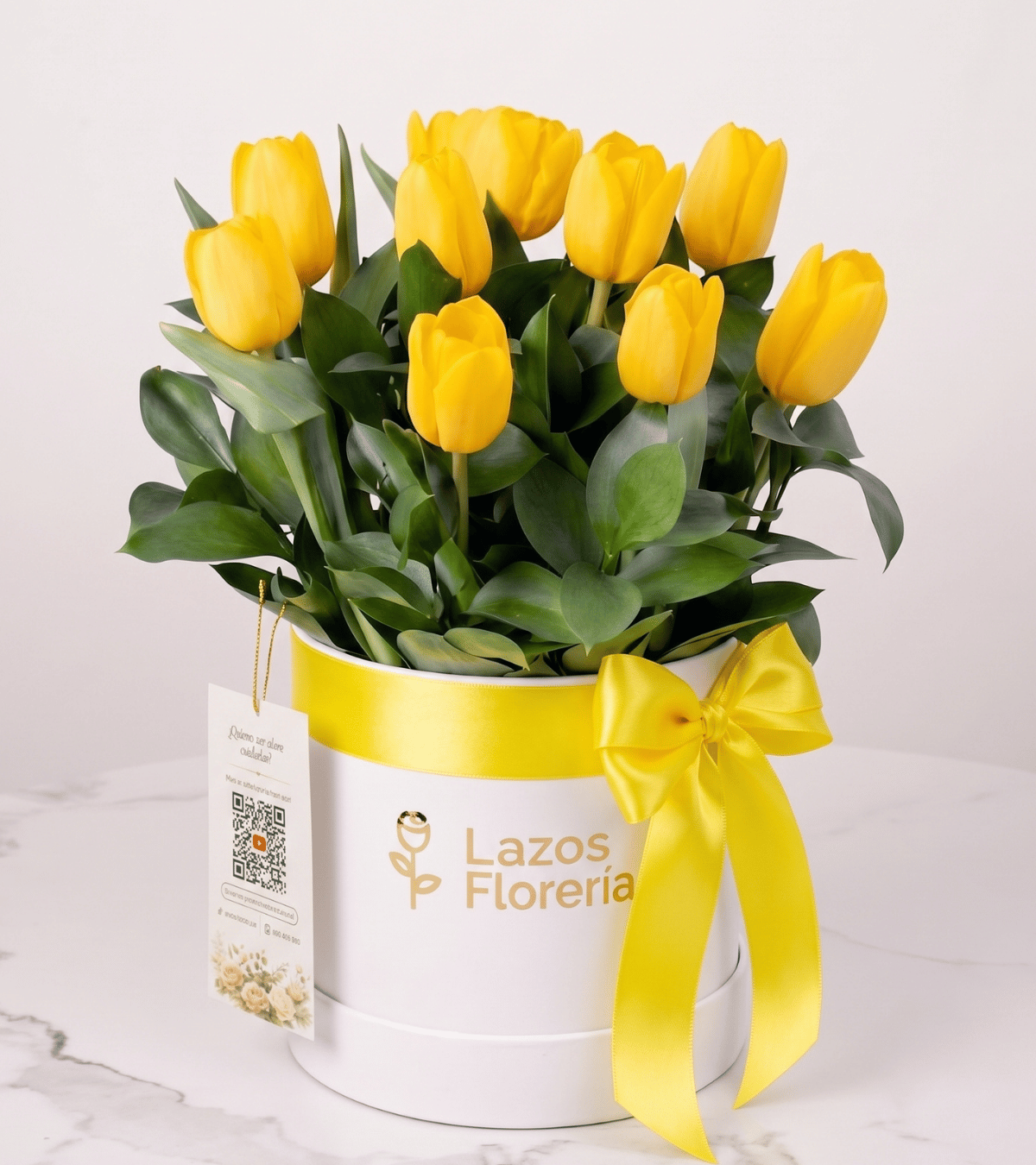Resplandor Dorado 10 Tulipanes Amarillos