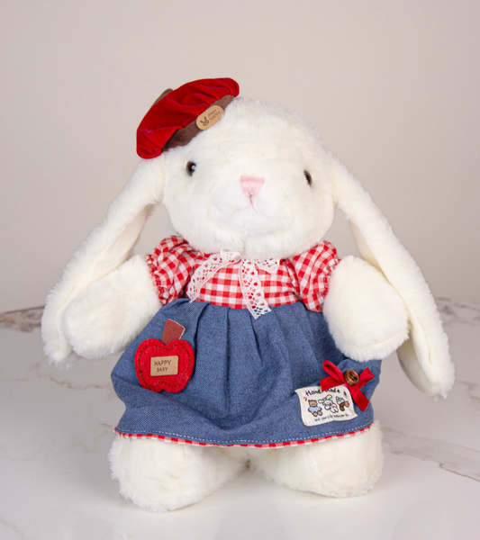 Peluche Conejita Coqueta Blanca
